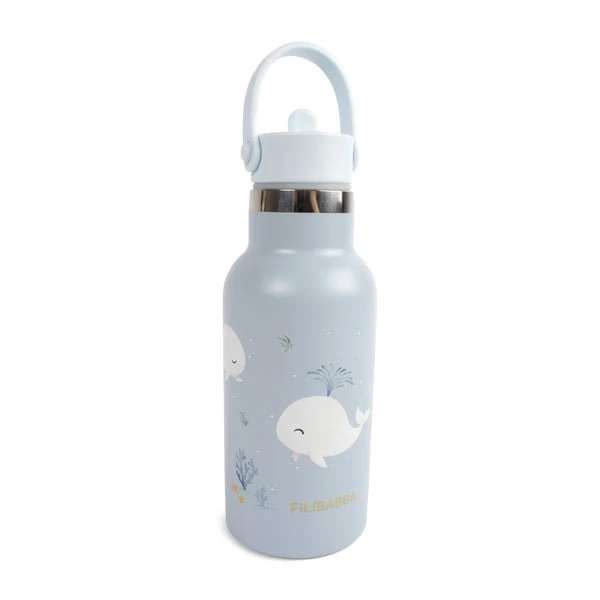 Trinkflasche aus rostfreiem Edelstahl - Christian's Whale Tales