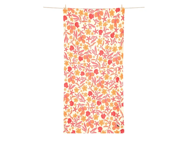Dock & Bay Beach Towel L Tangerine Tide 160x90cm