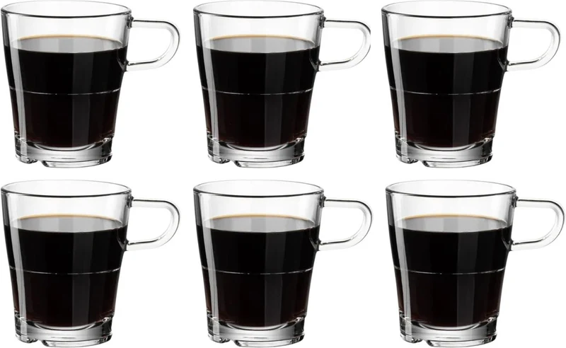 Leonardo Senso Kaffeegläser – Stapelbar – 250 ml – 6 Stück