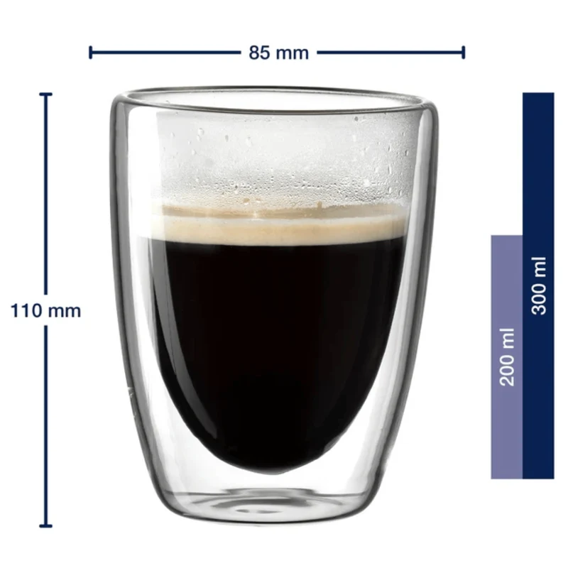 Leonardo Doppelwandige Kaffeegläser Duo 300 ml - 2 Stück