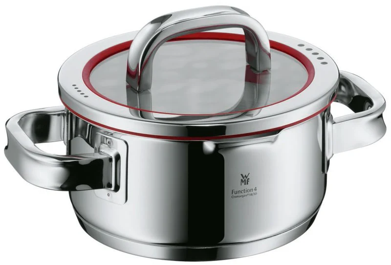 WMF Topfset Function 4 – Edelstahl – 5-teilig – Stielkasserolle ø 16, 20, 20 und 24 cm sowie Stielkasserolle ø 16 cm