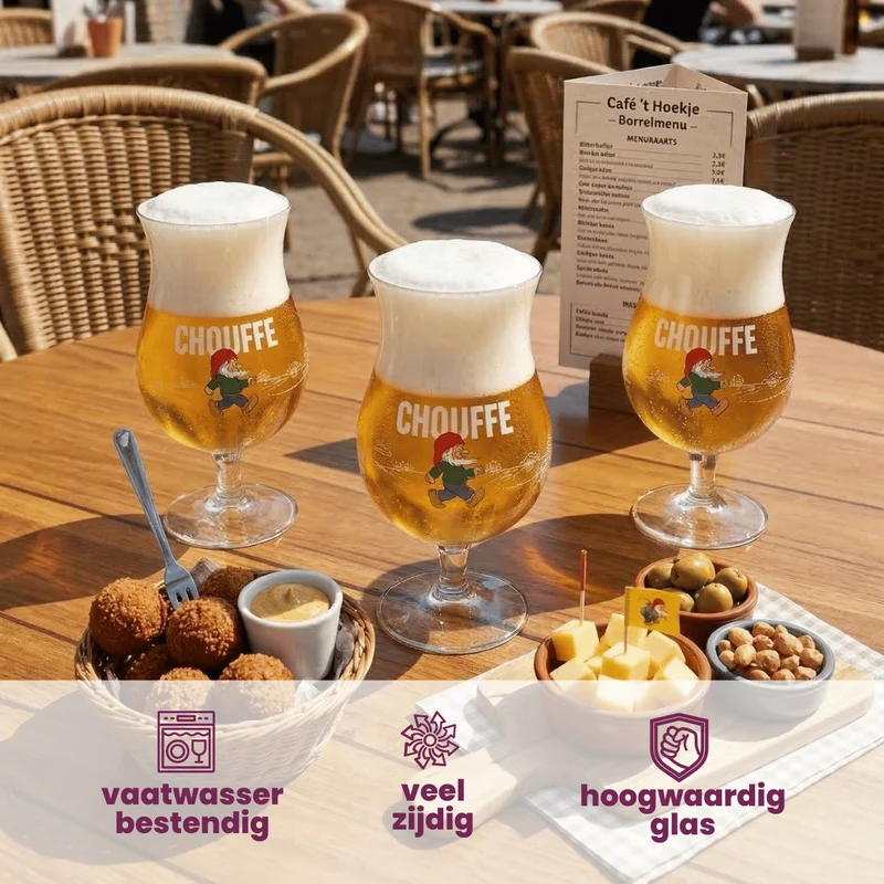 La Chouffe Biergläser 250 ml - 6 Stück