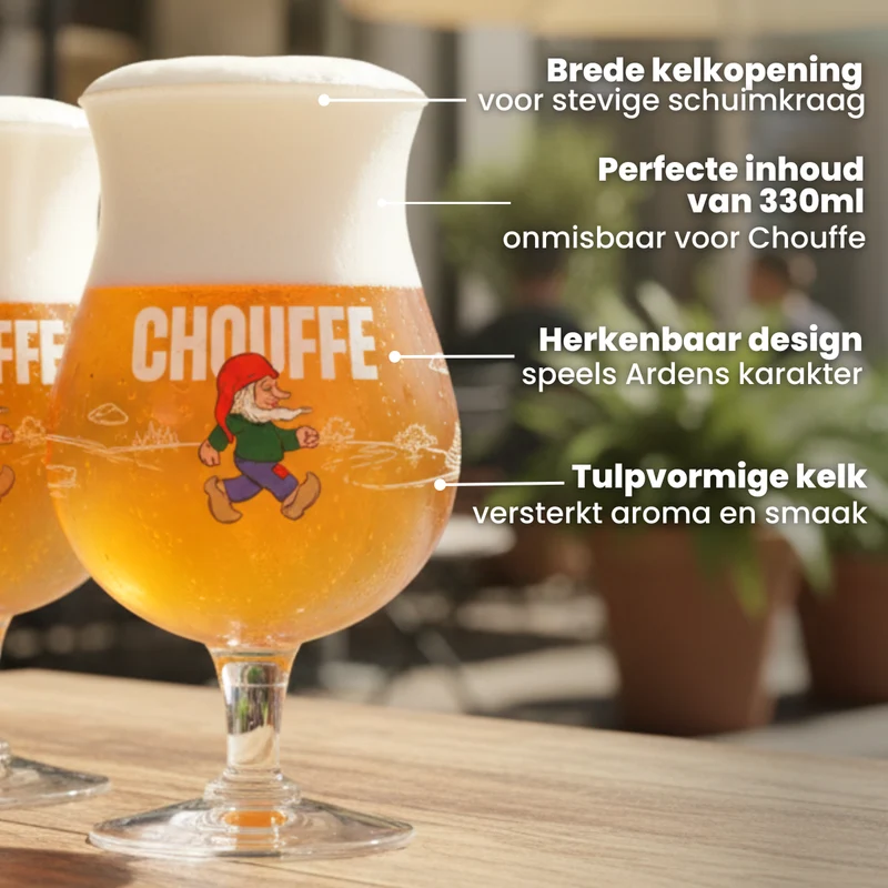 La Chouffe Biergläser 250 ml - 6 Stück