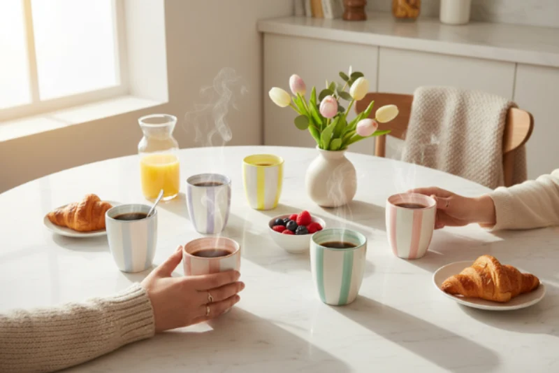 Cookinglife Kaffeetassen / Senseo Tassen Spring Vibes 180 ml - 6 Stück