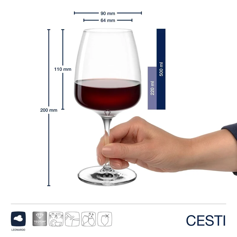 Weinset CESTI 3-teilig + Poliertuch