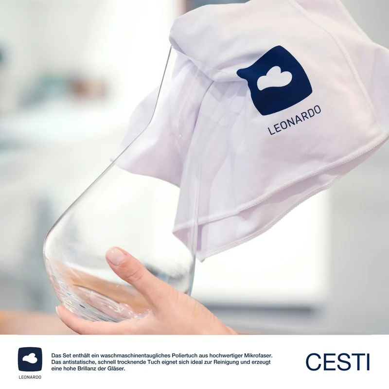 Weinset CESTI 3-teilig + Poliertuch