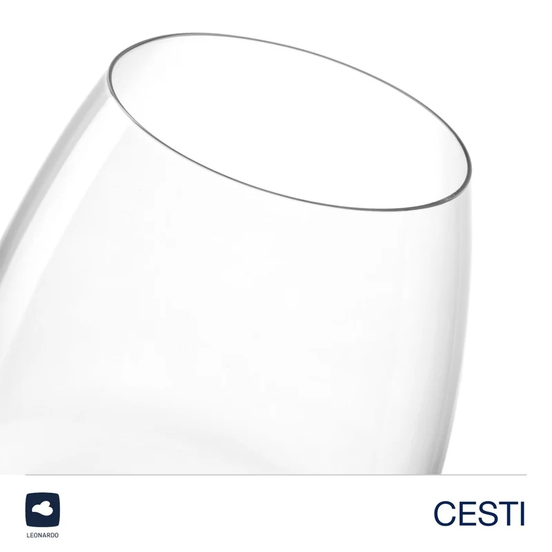 Trinkglas CESTI 460 ml 6er-Set + Poliertuch