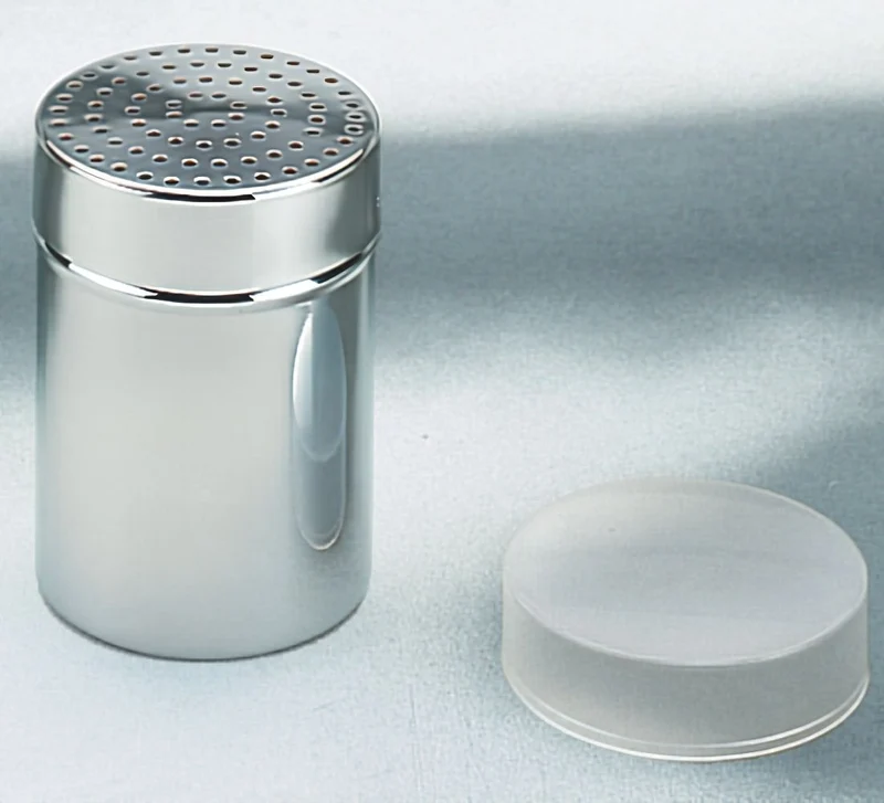 Cookinglife Kakaostreuer Edelstahl 10cm Silber - Kakaopulverstreuer spülmaschinenfest