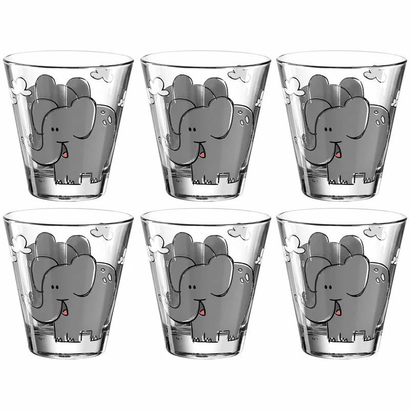 Trinkglas BAMBINI 215 ml Elefant 6er-Set