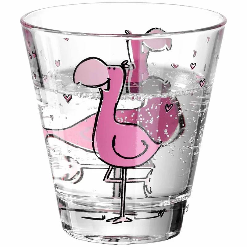Trinkglas BAMBINI 215 ml Flamingo 6er-Set