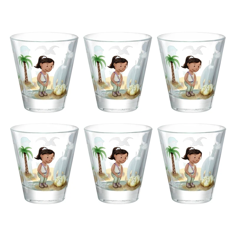 Trinkglas BAMBINI AVVENTURA 215 ml Dino 6er-Set