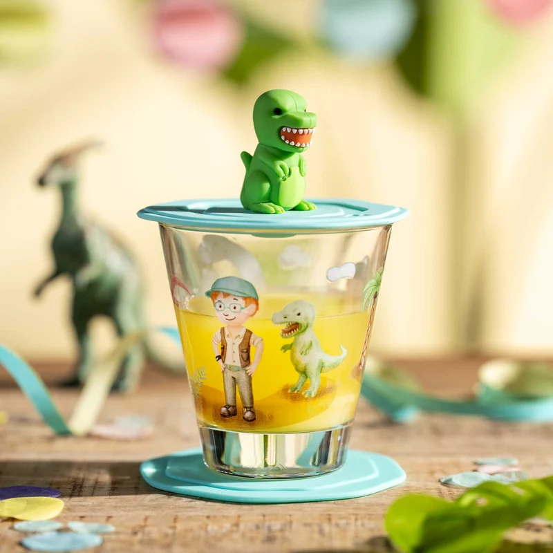 Trinkset BAMBINI AVVENTURA 3-teilig 215 ml Dino