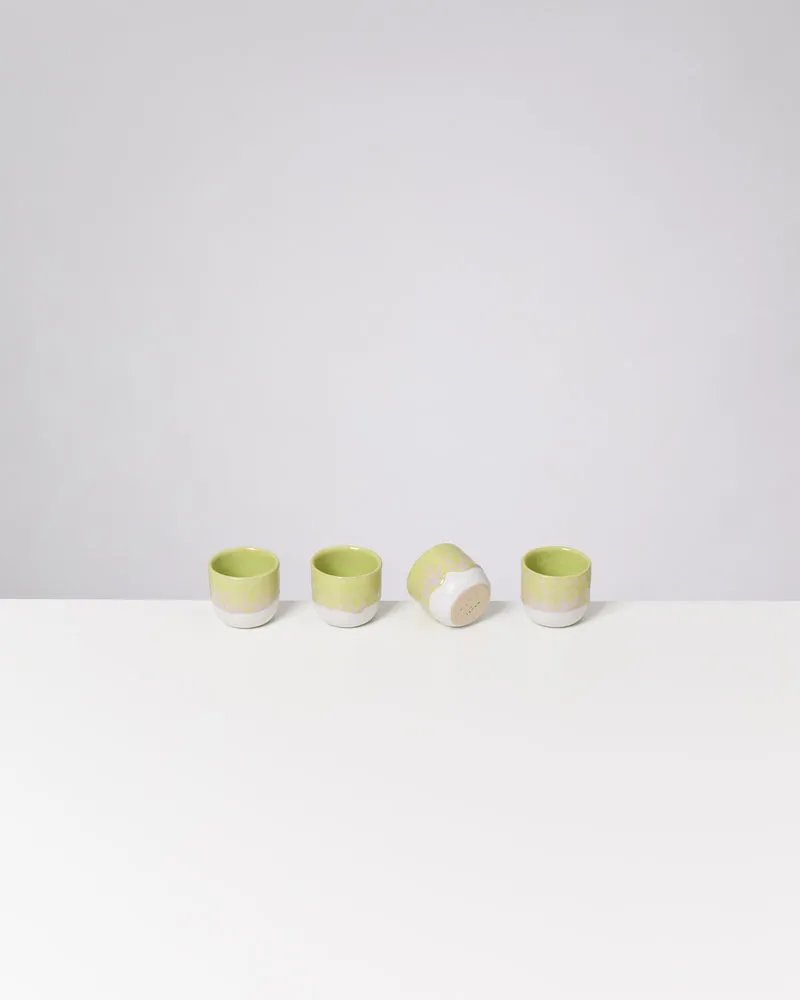 Coimbra Espressobecher lime 4er-Set