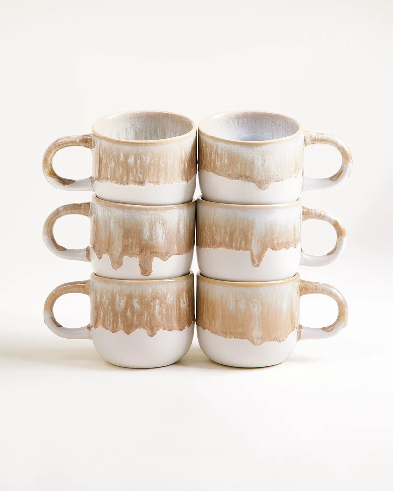 Coimbra Tasse klein sand 6er-Set
