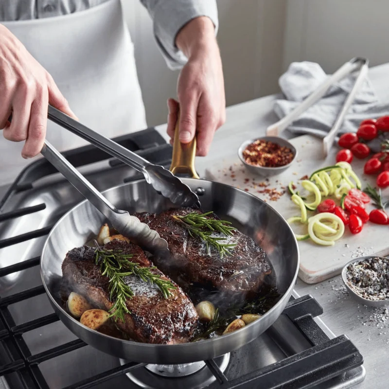 GreenPan Bratpfannenset Padova Reserve 2-teilig Triply Edelstahl - Bratpfanne ø 20 & 28 cm
