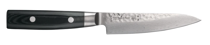 Yaxell Zen Schälmesser 12 cm – 37-lagiger Damaststahl – Griff aus Canvas-Micarta