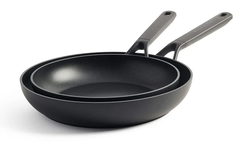 KitchenAid Bratpfannenset Classic Forged 2-teilig - Keramische Antihaftbeschichtung - Bratpfanne ø 24 & 28 cm
