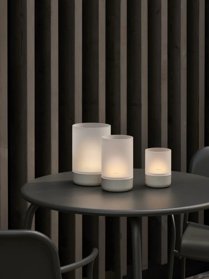 Blomus CALMA Mobile LED Leuchte silk gray S 13cm