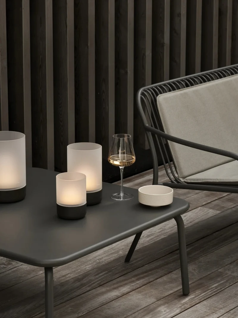 Blomus CALMA Mobile LED Leuchte granite gray S 13cm
