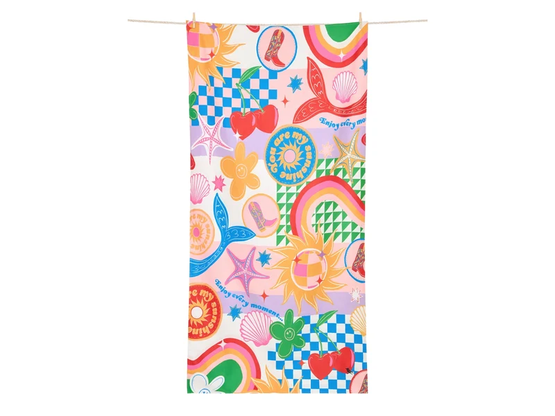 Dock & Bay Kids Beach Towel L Good Vibes Club 160x90cm