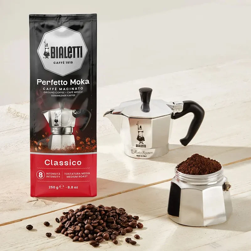 Bialetti Gemahlener Kaffee Perfetto Moka Classico 250 Gramm