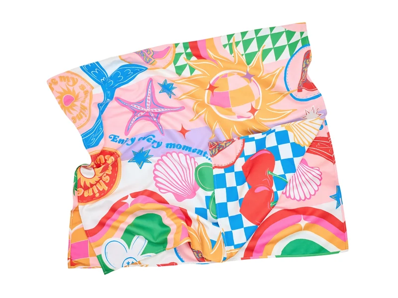 Dock & Bay Kids Beach Towel M Good Vibes Club 130x70cm