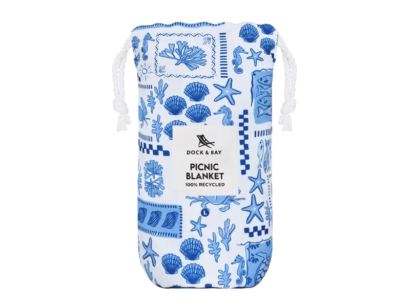 Dock & Bay Picnic Blanket L Grecian Shores 170x170cm