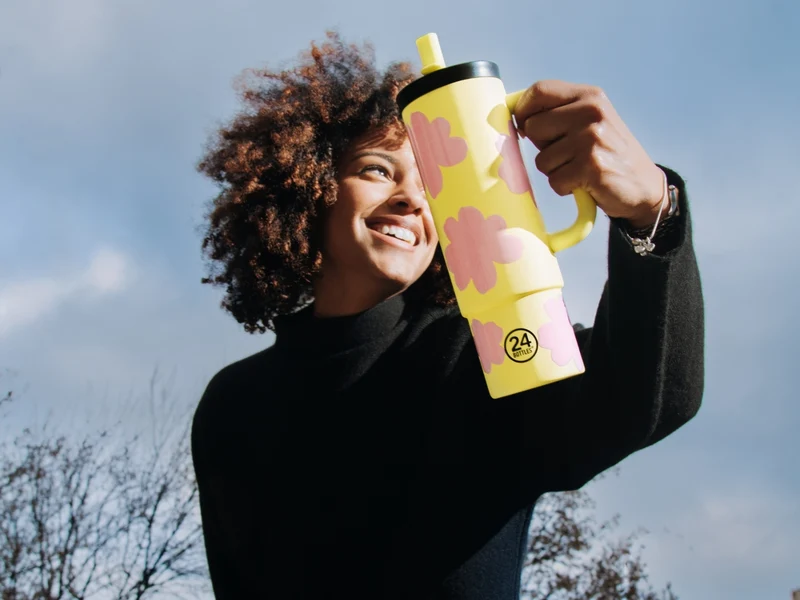 24Bottles Straw Cup Daydreaming Yellow 800ml