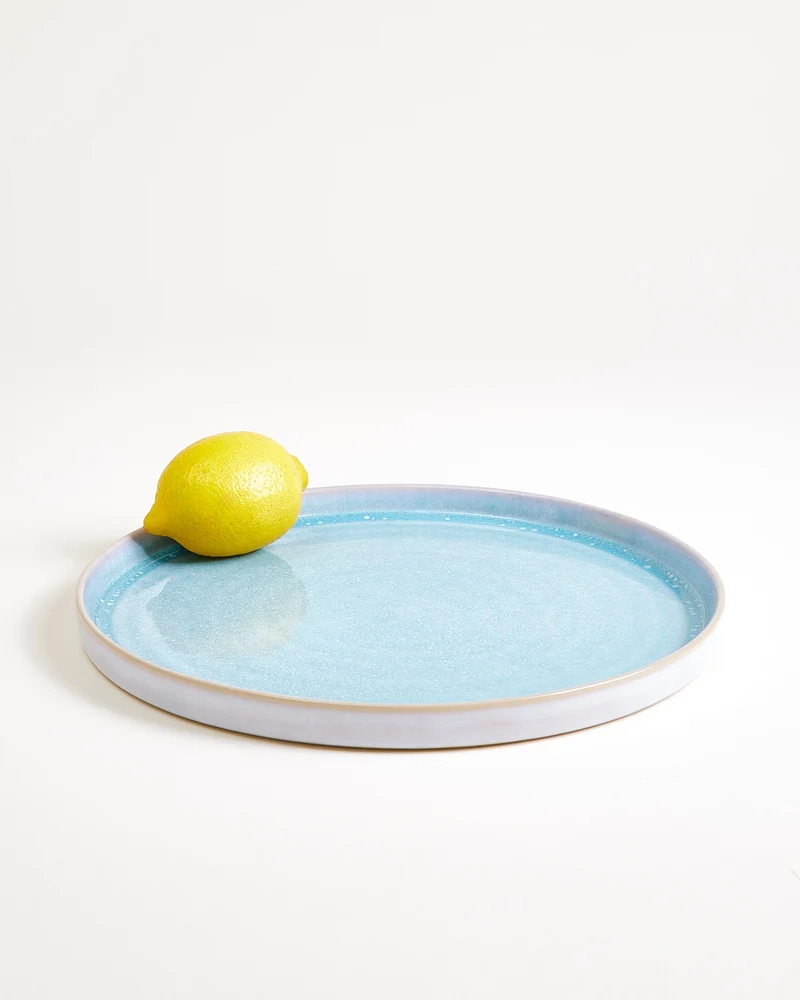 Cordoama Teller groß modern aqua