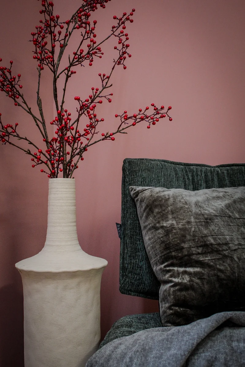 Mini berry branch Deruta red 150cm