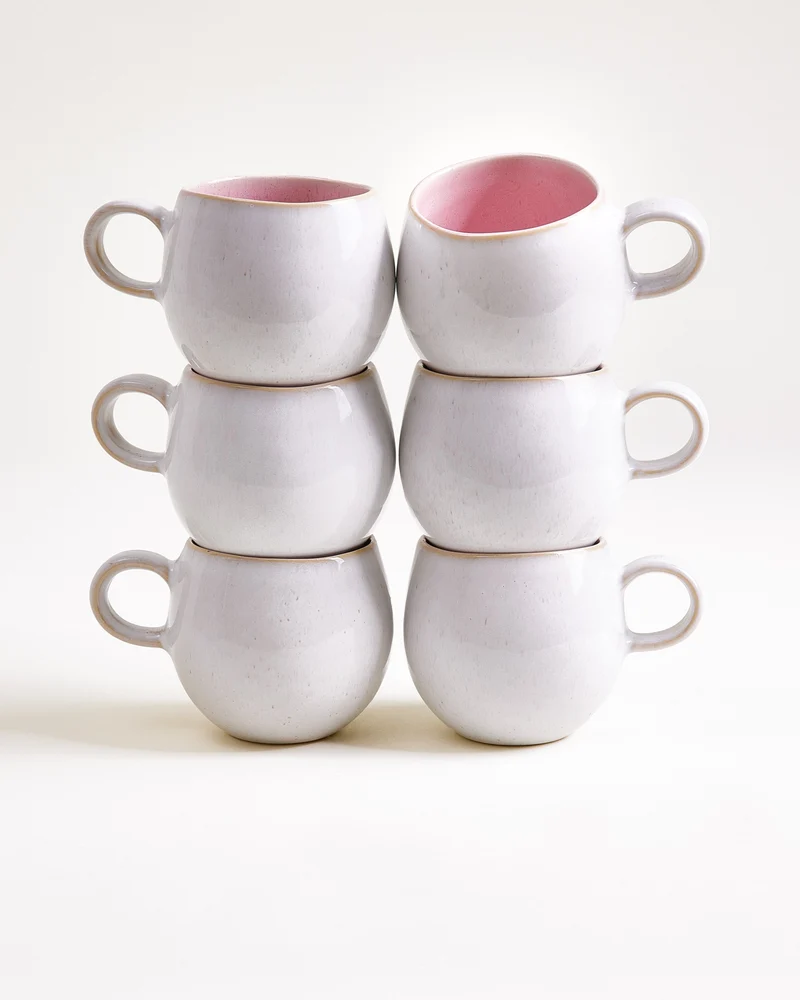 Areia Tasse klein rosé 6er-Set