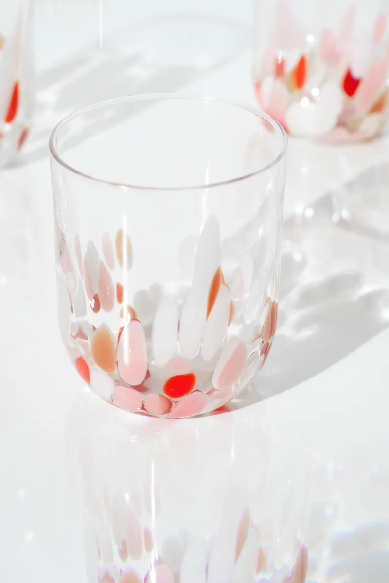 Alegria Glas groß rosé coral
