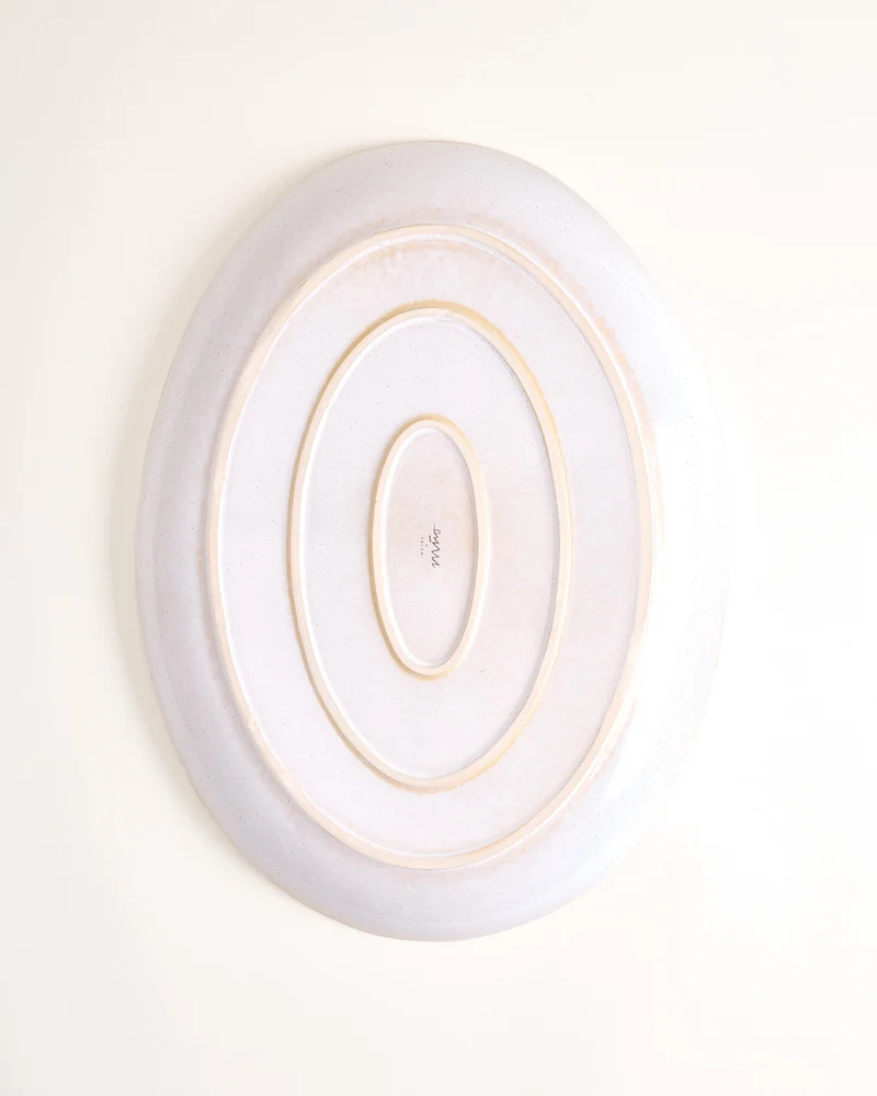 Areia Servierplatte XL oval sand