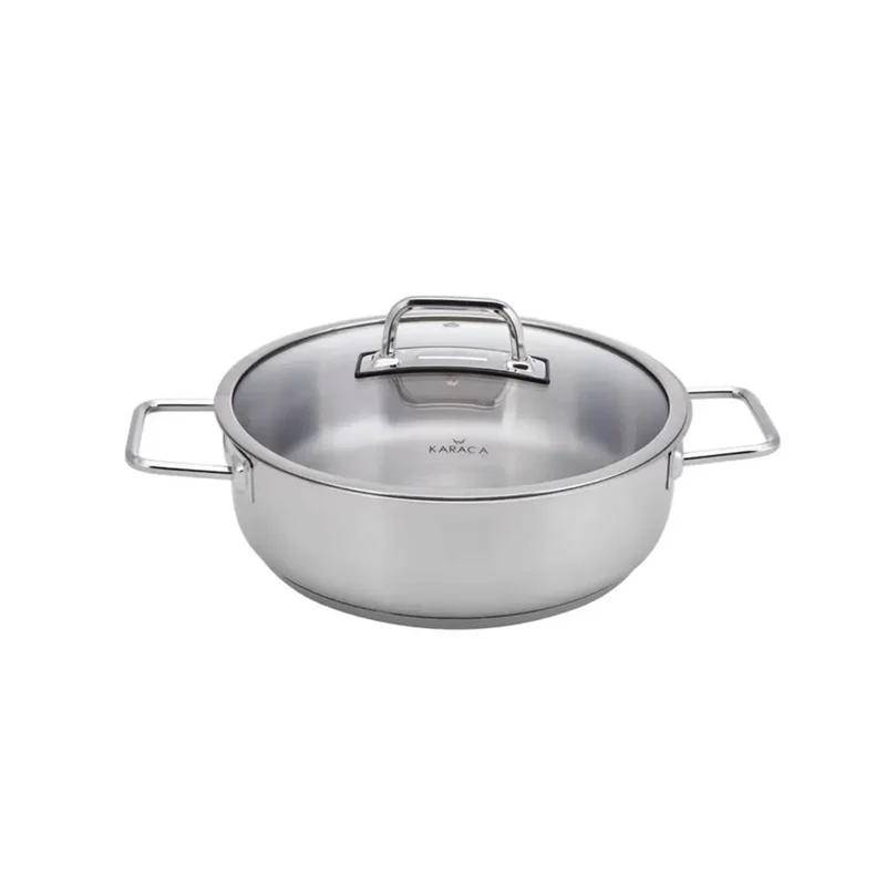 Karaca Galaxy Stahl Breitwandkochtopf für Auberginengerichte 24 cm 3,0 lt