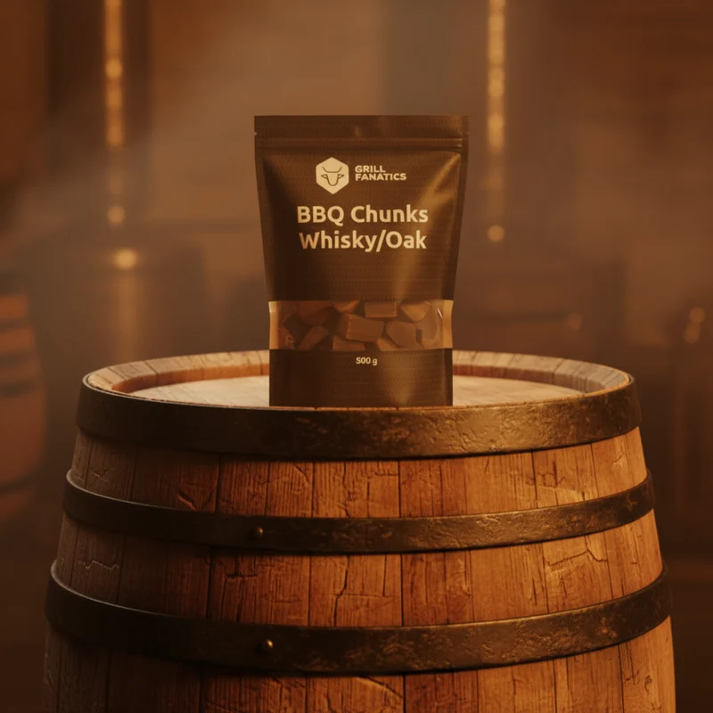 Cookinglife Grill-Räucherholzstücke – Whiskey/Eiche – 500 Gramm