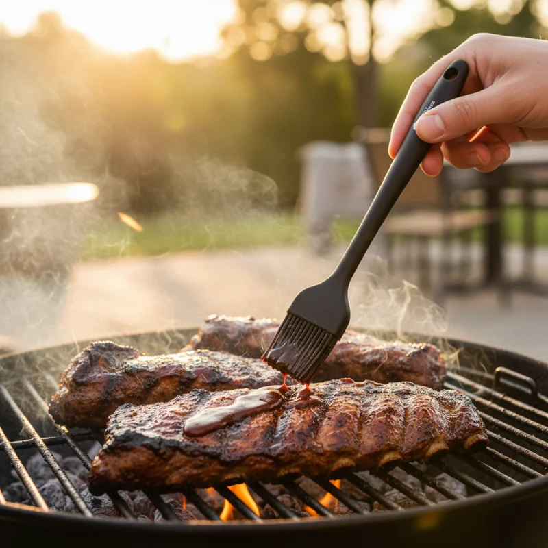 Cookinglife Grillpinsel / Backpinsel – Silikon – 2 Stück – 21 & 25 cm