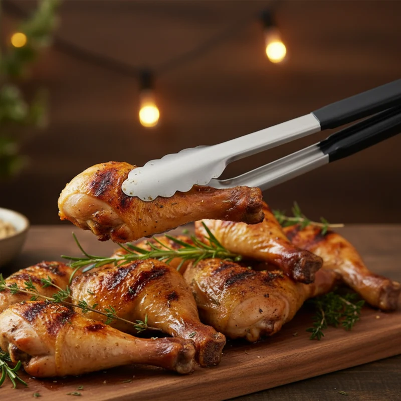 Cookinglife Grillzange aus Edelstahl, 24 cm