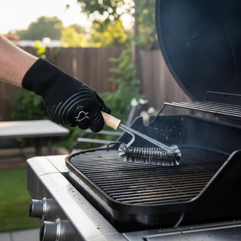 Cookinglife Grill-Reinigungsbürste mit 3 Köpfen
