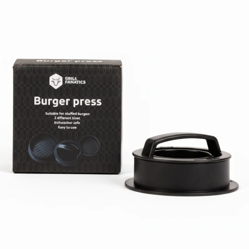 Cookinglife Grill Hamburgerpresse / Burgerpresse – 2 Größen – ø 10,5 cm & 6,5 cm