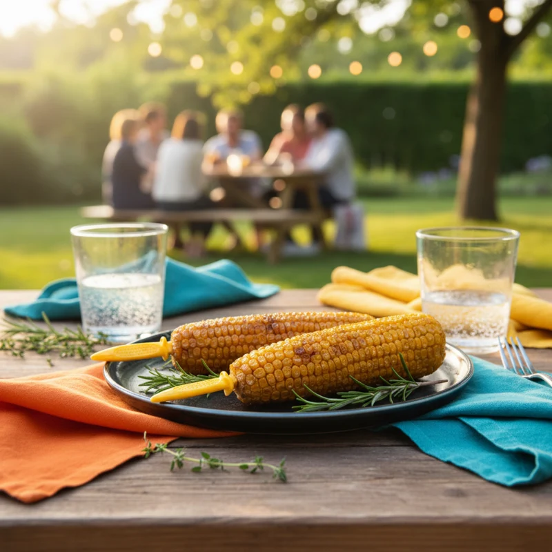 Cookinglife Grill-Maiskolbenhalter / Maisspieße – Edelstahl – 8 Stück