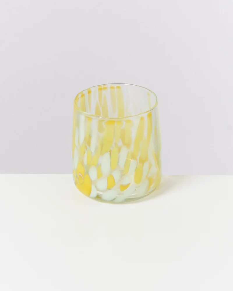 Alegria Glas klein gelb sand 4er-Set