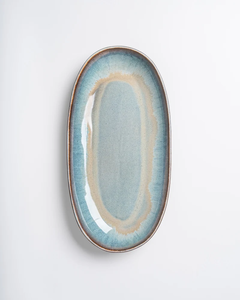 Madeira Servierplatte XL grünblau