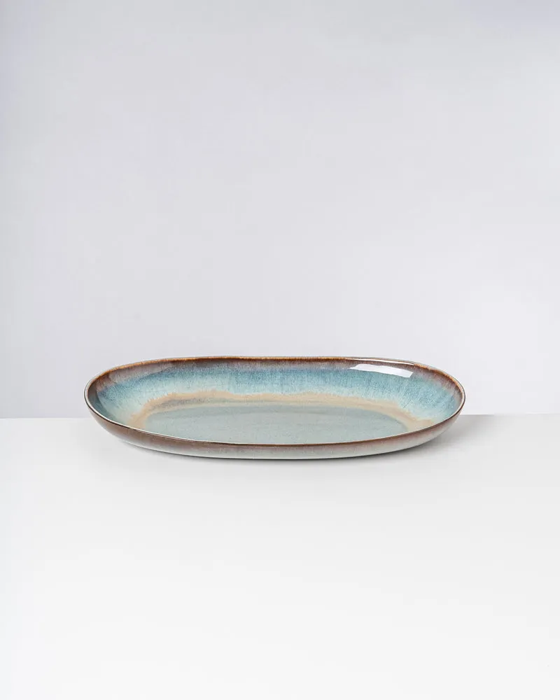 Madeira Servierplatte XL grünblau