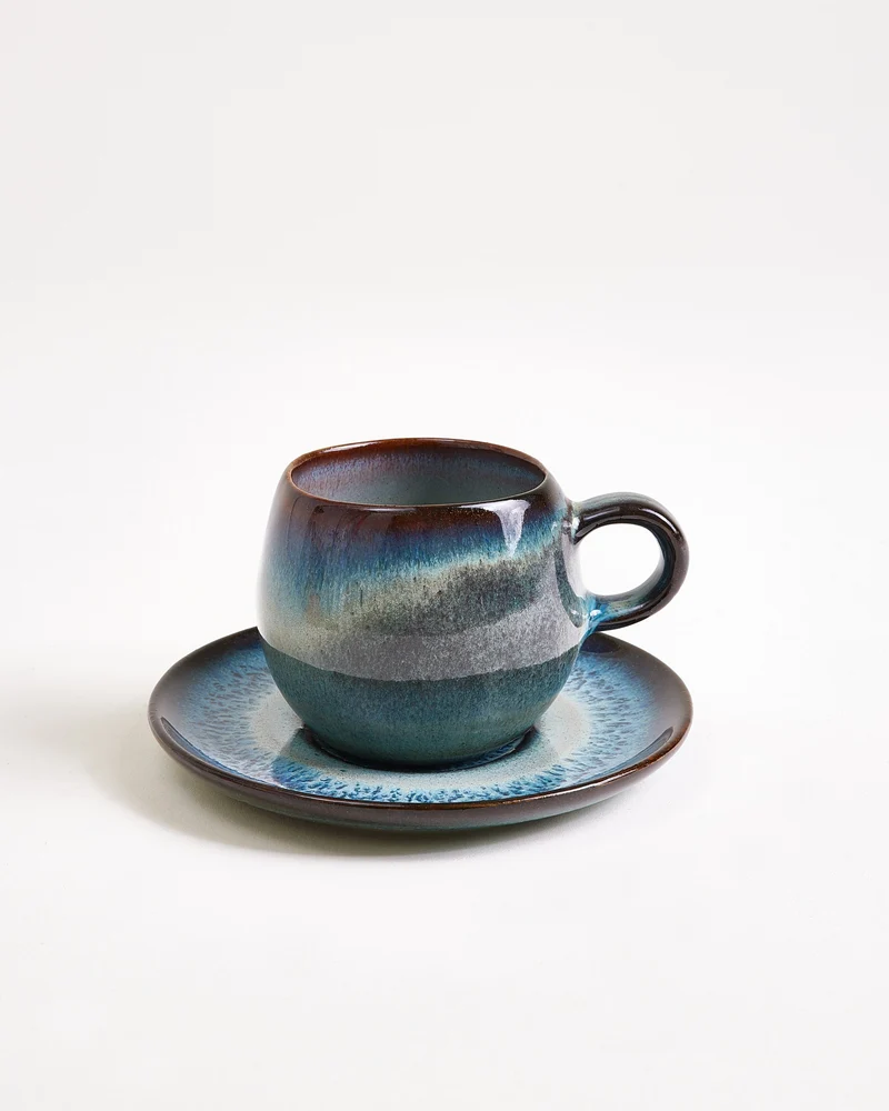 Madeira Espressotasse grünblau