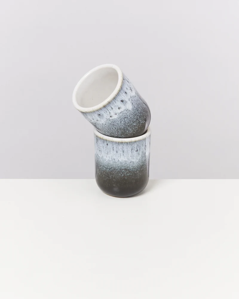 Alcachofra Espressobecher schwarzblau