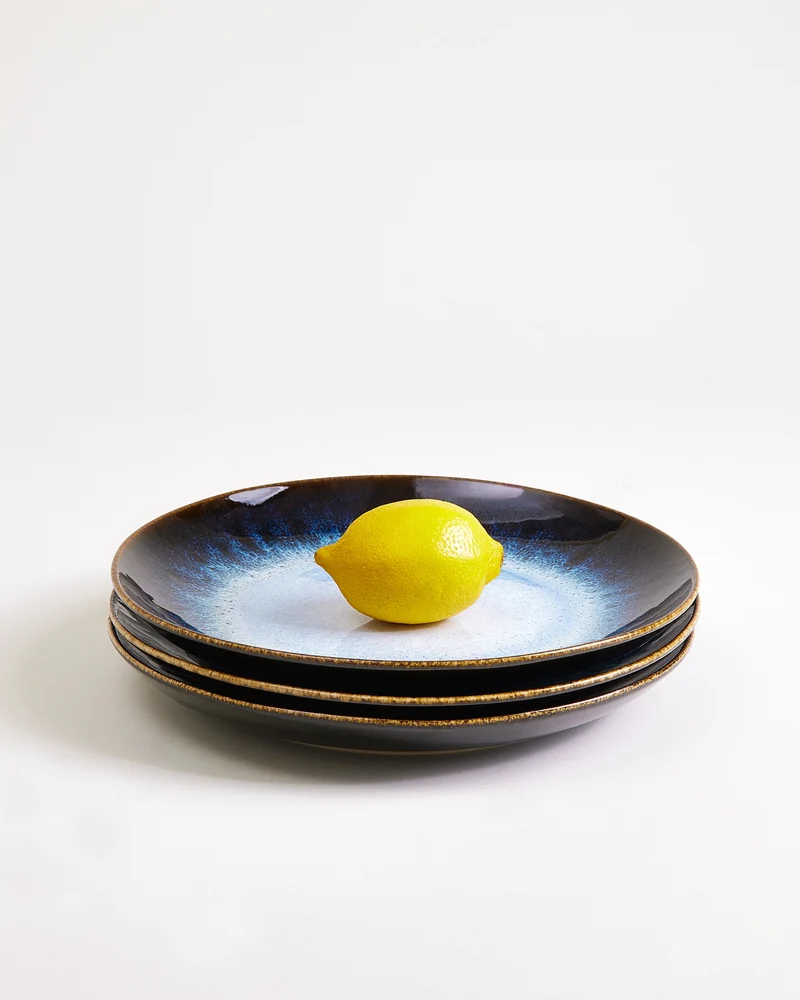 Alcachofra Teller groß schwarzblau