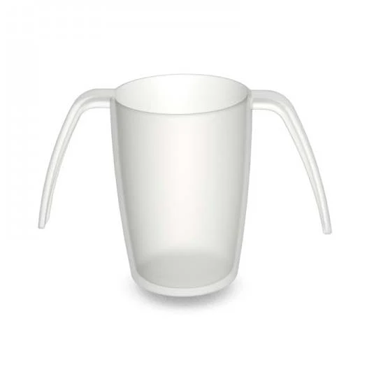 Becher mit 2 Henkeln – transparent