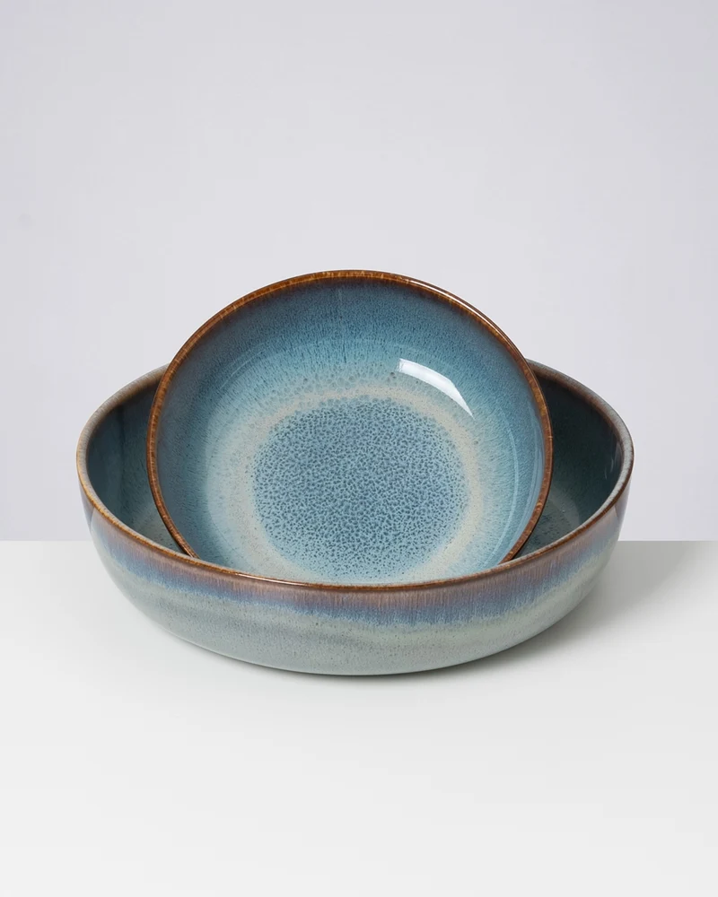 Madeira Müslischale modern grünblau