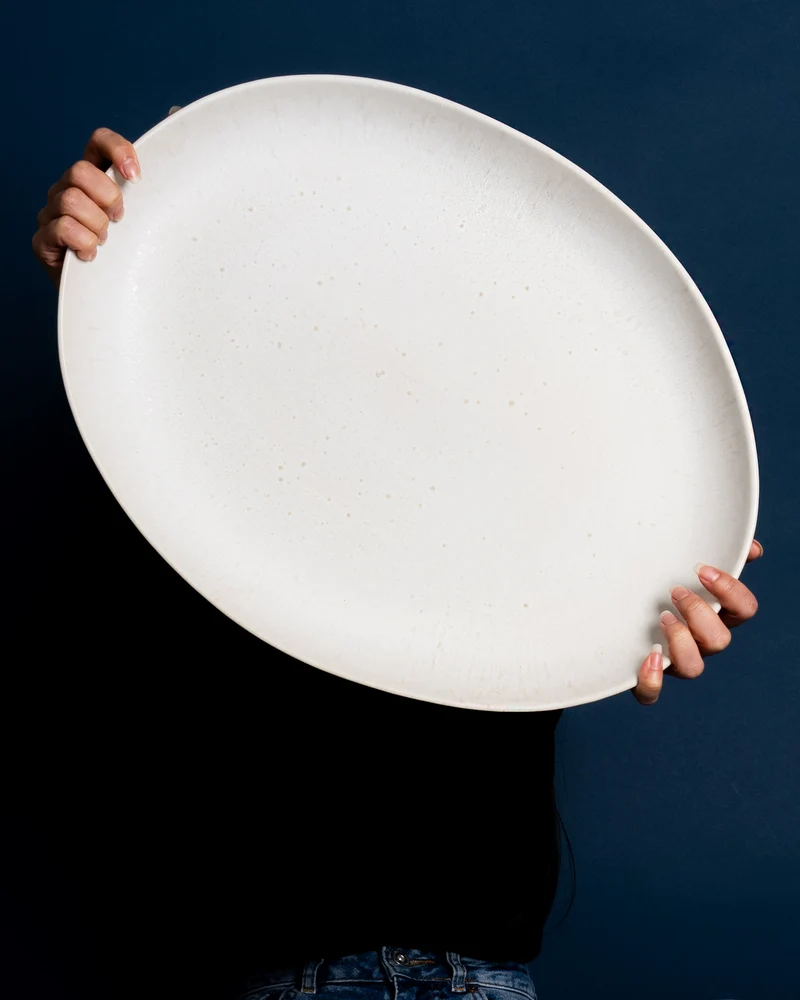 Sintra Servierplatte XL oval sand