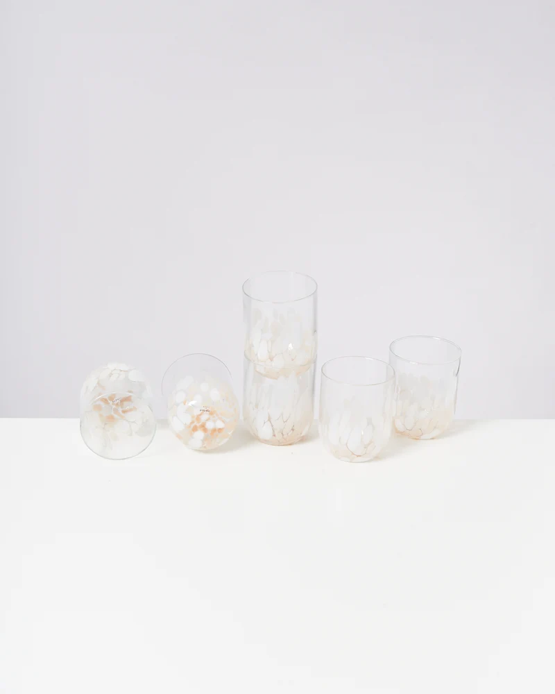 Alegria Glas groß sand 6er-Set